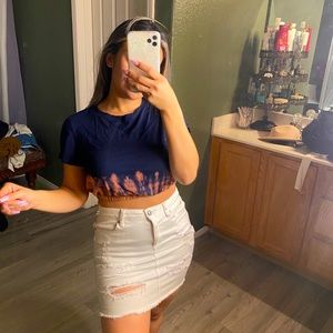 Small tie dye crop top
